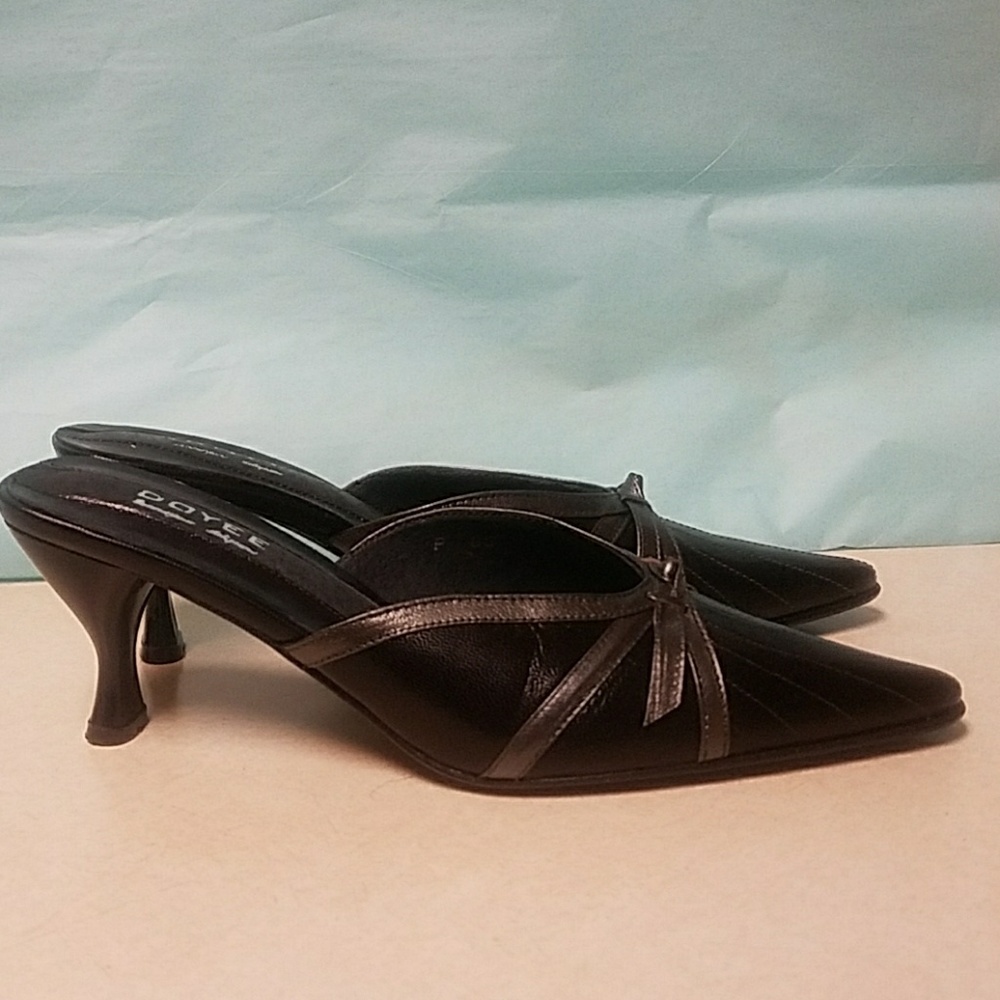 Doyee Black Designer Mules